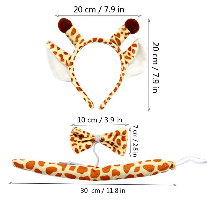 Marrywindix Yellow Giraffe Costume Tutu Set Animal Fancy Dress Costume Kit Halloween Party Dress Up Accessories - Image 2